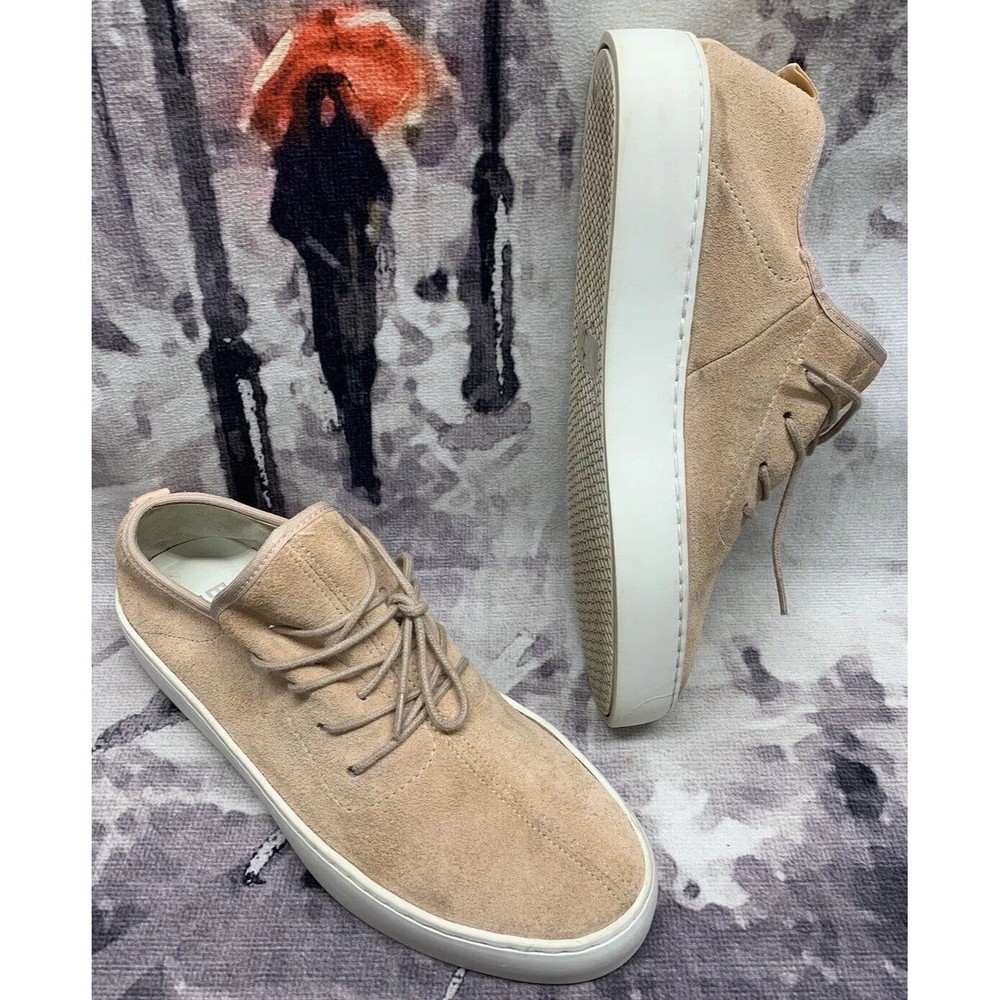 BullBoxer Callee Sneakers Women Size 8 M Pink Leather Suede Casual Lace Up Shoes